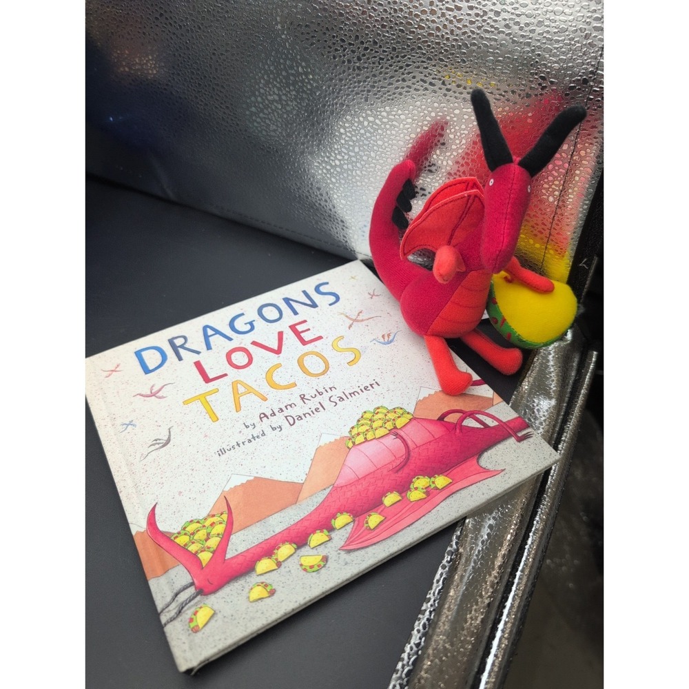 Dragons Love Tacos Character Book And Plush Set Hardcover Plush Red Dragon